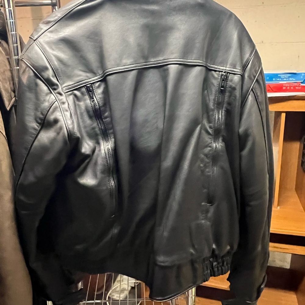 First Gear leather biker jacket